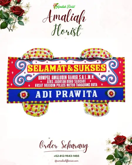 Papan Bunga Ucapan Selamat Buluh Dori